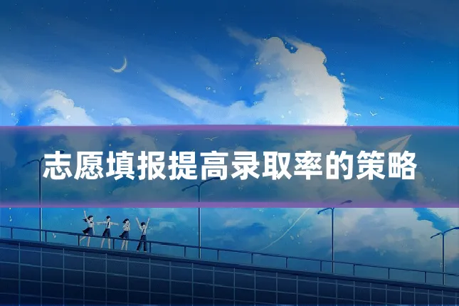 志愿填报提高录取率的策略