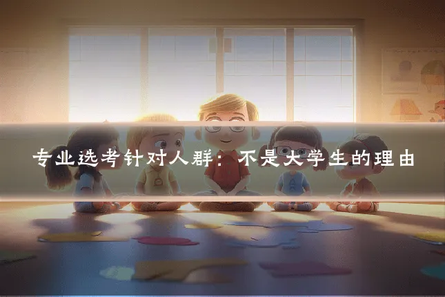 专业选考针对人群:不是大学生的理由