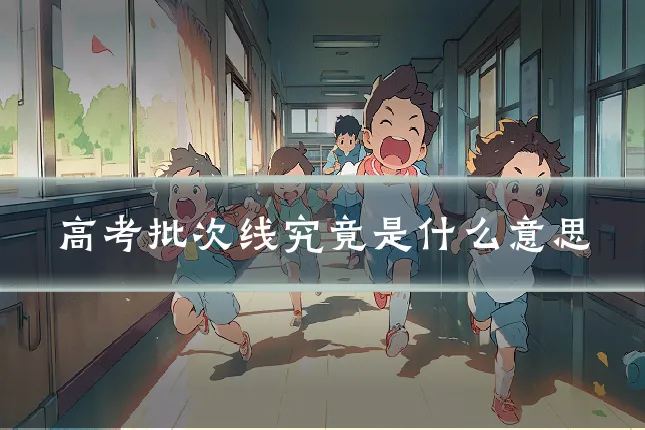 高考批次线究竟是什么意思