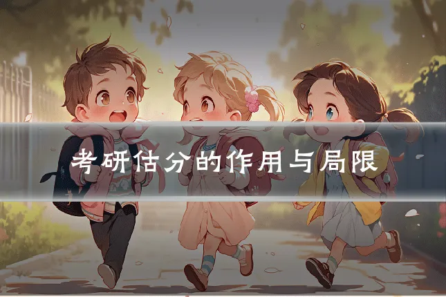 考研估分的作用与局限