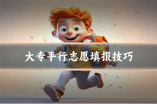 大专平行志愿填报技巧