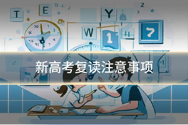 新高考复读注意事项