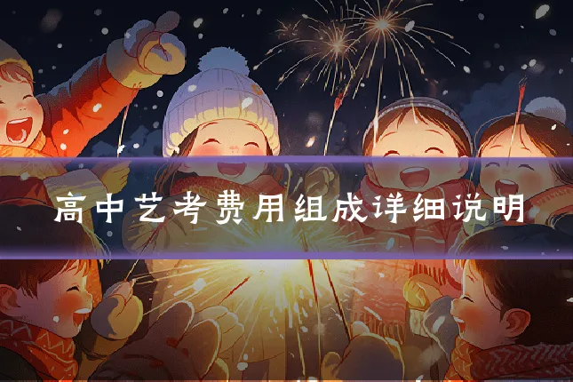 高中艺考费用组成详细说明
