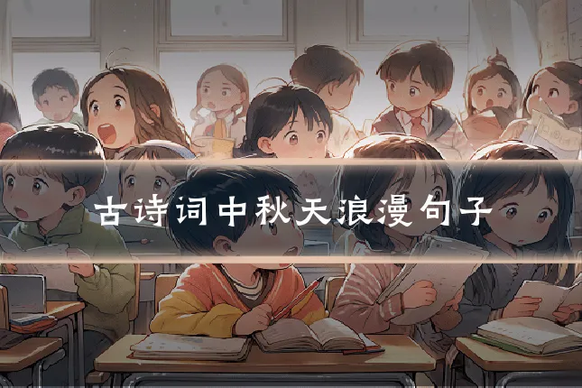 古诗词中秋天浪漫句子