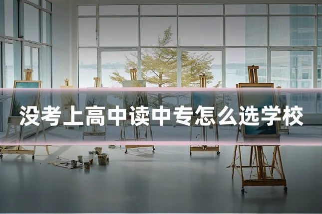 没考上高中读中专怎么选学校
