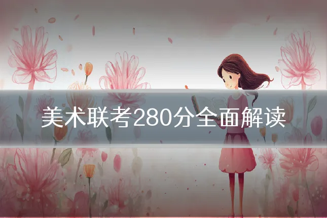 美术联考280分全面解读
