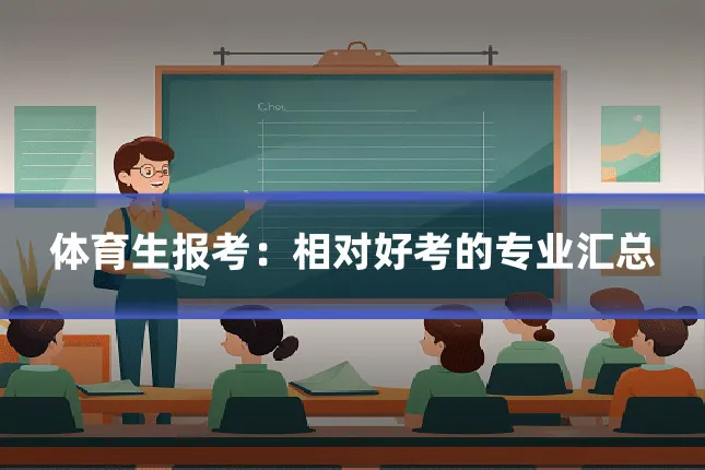 体育生报考:相对好考的专业汇总