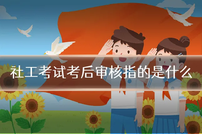 社工考试考后审核指的是什么