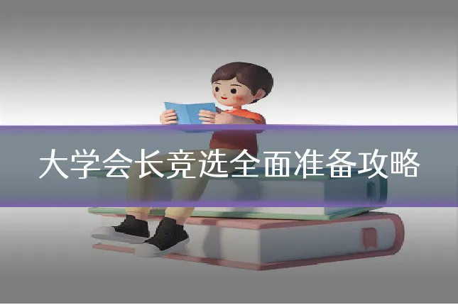 大学会长竞选全面准备攻略