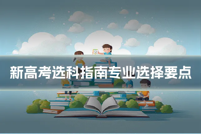 新高考选科指南专业选择要点