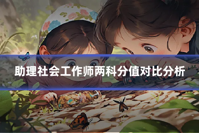 助理社会工作师两科分值对比分析