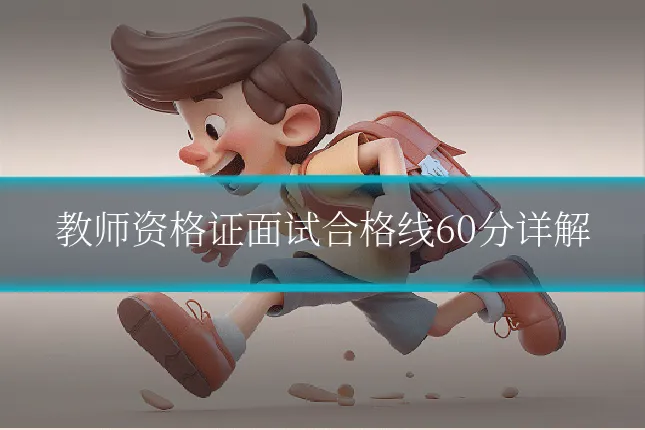 教师资格证面试合格线60分详解