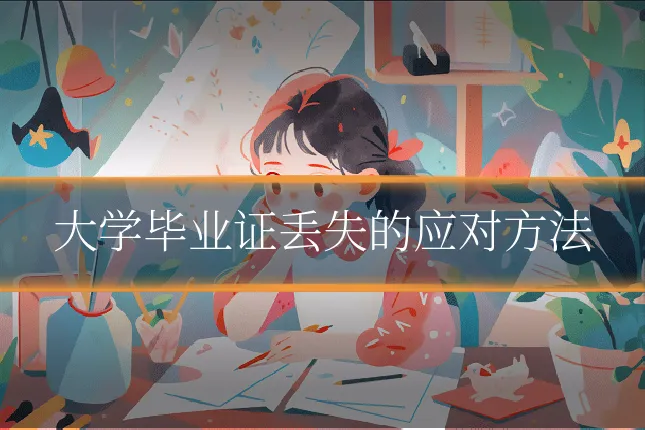 大学毕业证丢失的应对方法