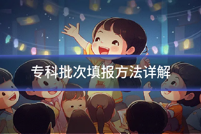 专科批次填报方法详解