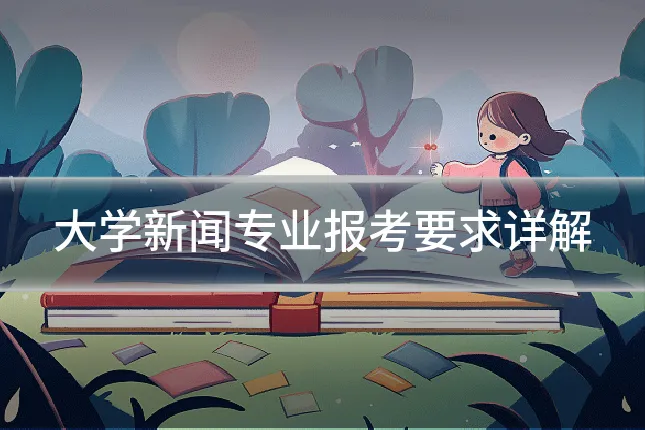 大学新闻专业报考要求详解