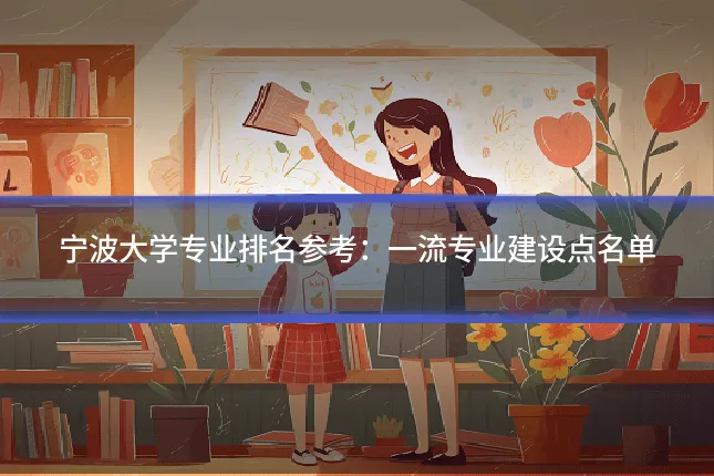 宁波大学专业排名参考：一流专业建设点名单