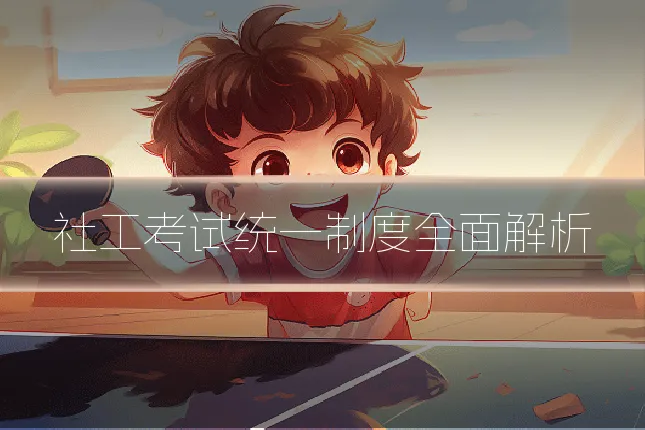 社工考试统一制度全面解析