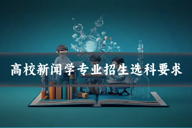 高校新闻学专业招生选科要求