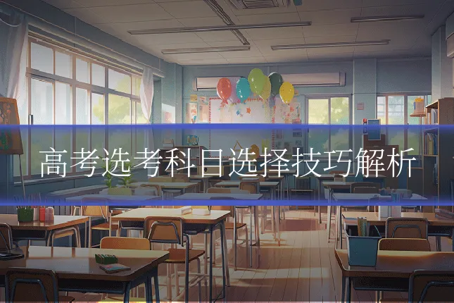 高考选考科目选择技巧解析