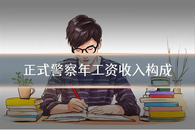 正式警察年工资收入构成