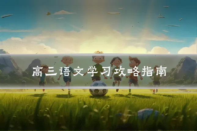 高三语文学习攻略指南