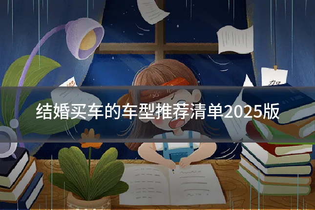结婚买车的车型推荐清单2025版