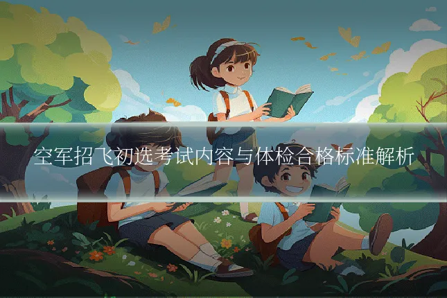 空军招飞初选考试内容与体检合格标准解析