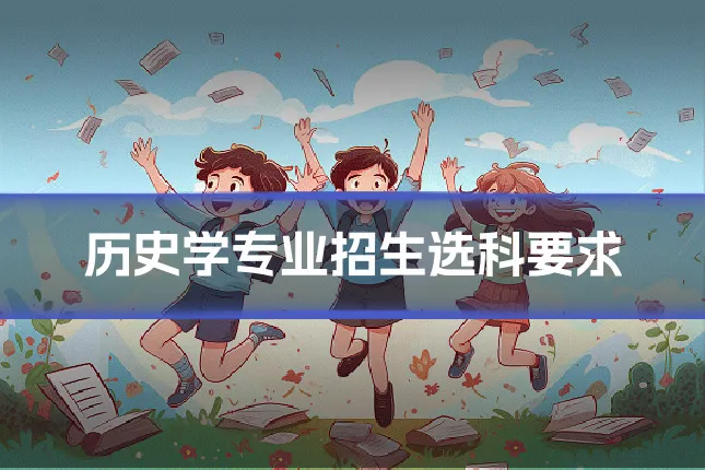 历史学专业招生选科要求