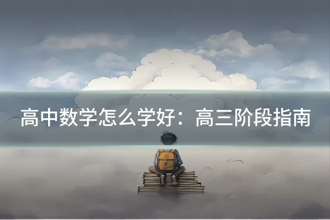 高中数学怎么学好：高三阶段指南