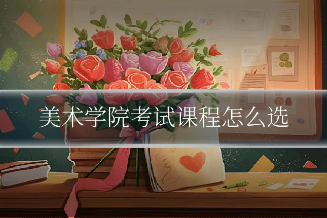 美术学院考试课程怎么选