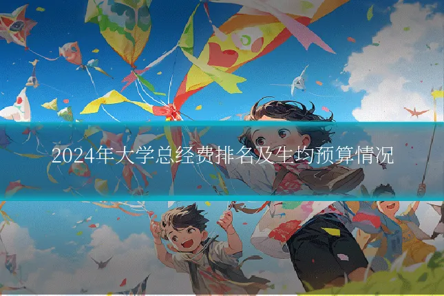 2024年大学总经费排名及生均预算情况