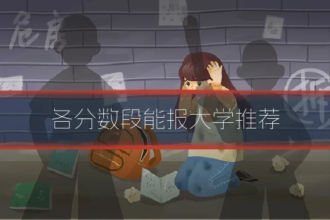 各分数段能报大学推荐