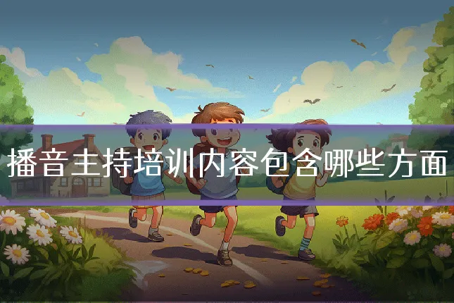 播音主持培训内容包含哪些方面