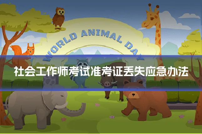 社会工作师考试准考证丢失应急办法
