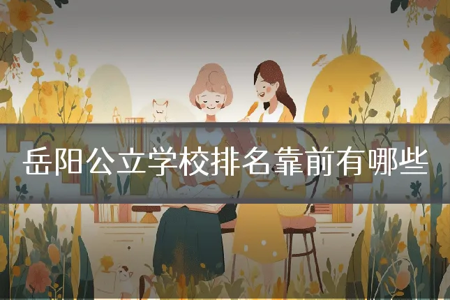 岳阳公立学校排名靠前有哪些