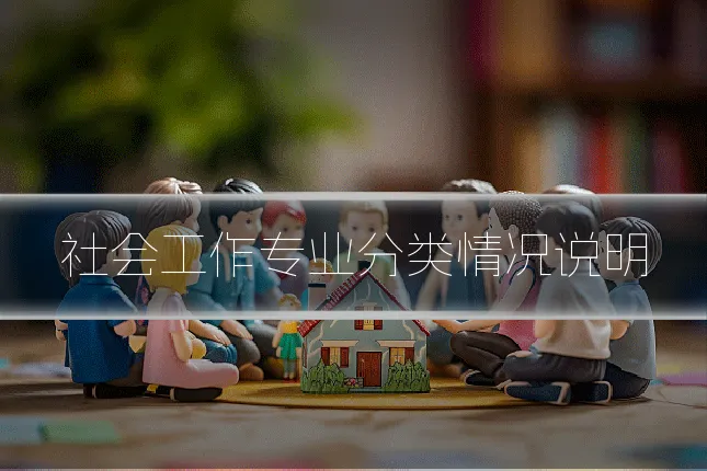 社会工作专业分类情况说明