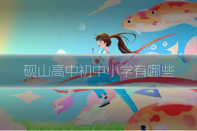 砚山高中初中小学有哪些