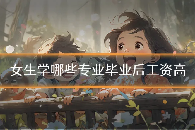 女生学哪些专业毕业后工资高