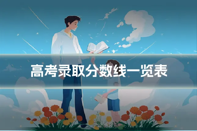 高考录取分数线一览表