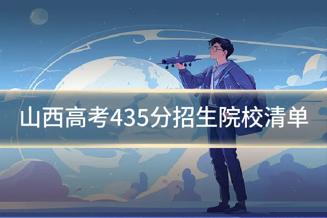山西高考435分招生院校清单