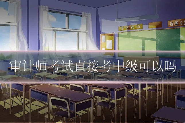 审计师考试直接考中级可以吗