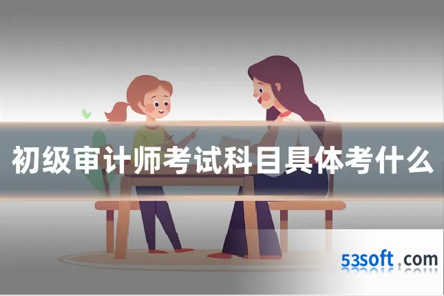 初级审计师考试科目具体考什么