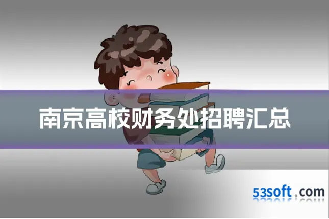 南京高校财务处招聘汇总