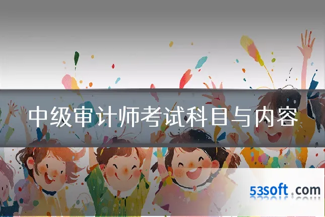 中级审计师考试科目与内容