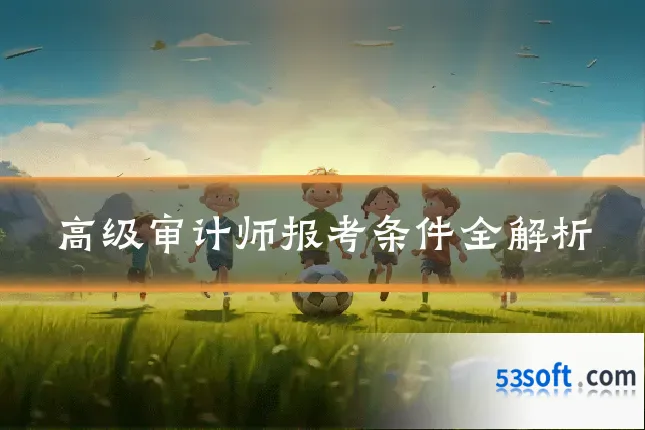 高级审计师报考条件全解析