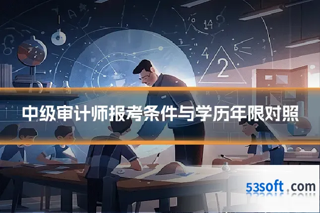 中级审计师报考条件与学历年限对照