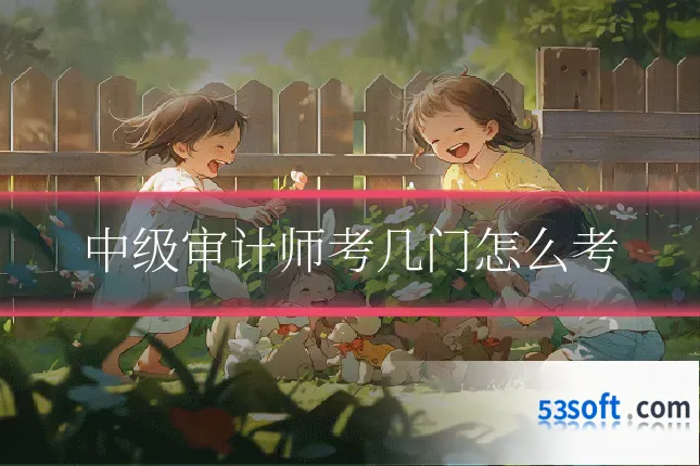 中级审计师考几门怎么考