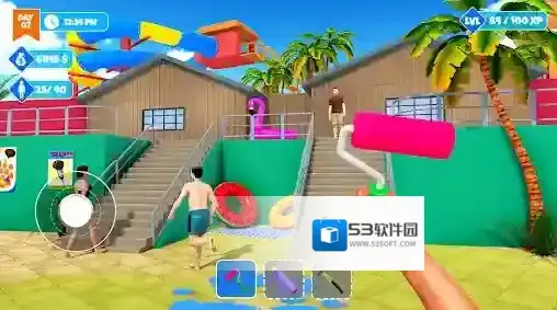 水上乐园模拟器游客