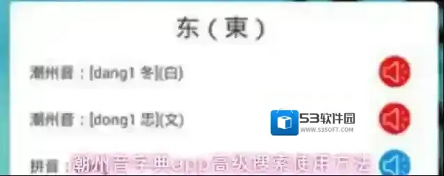 潮州音字典app高级搜索使用方法