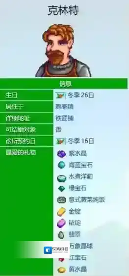 星露谷物语克林特